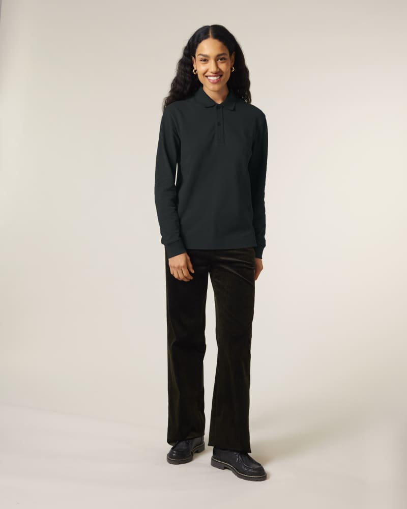 PREPSTER 2.0 LONG SLEEVE - BLACK - POLOS LONG SLEEVES - UNISEKS