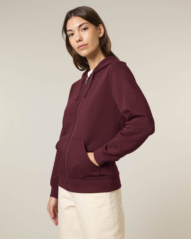 MIXER - BURGUNDY - SWEATSHIRTS JACKET - UNISEKS