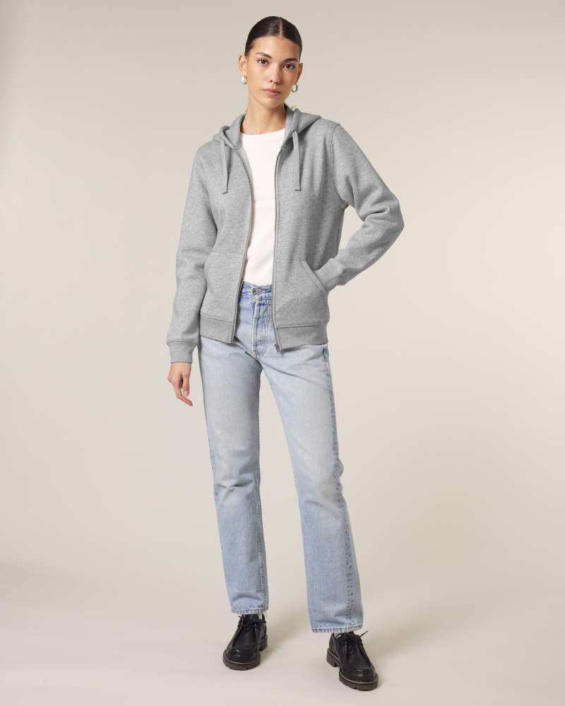 MIXER - HEATHER GREY - SWEATSHIRTS JACKET - UNISEKS