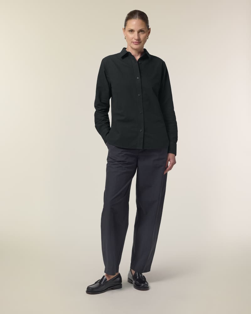 STELLA OXFORD SHIRT - BLACK - SHIRTS NON DENIM - FEMMES