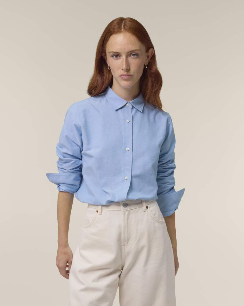 STELLA OXFORD SHIRT - BLUE OXFORD - SHIRTS NON DENIM - FEMMES