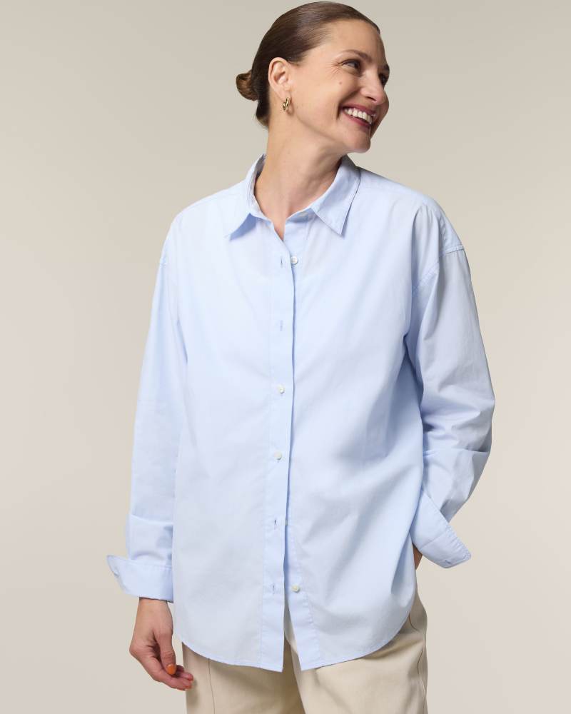 STELLA STYLER SHIRT - SUMMER BLUE - SHIRTS NON DENIM - FEMMES