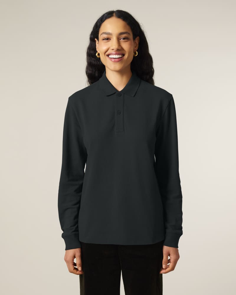 PREPSTER 2.0 LONG SLEEVE - BLACK - POLOS LONG SLEEVES - UNISEKS