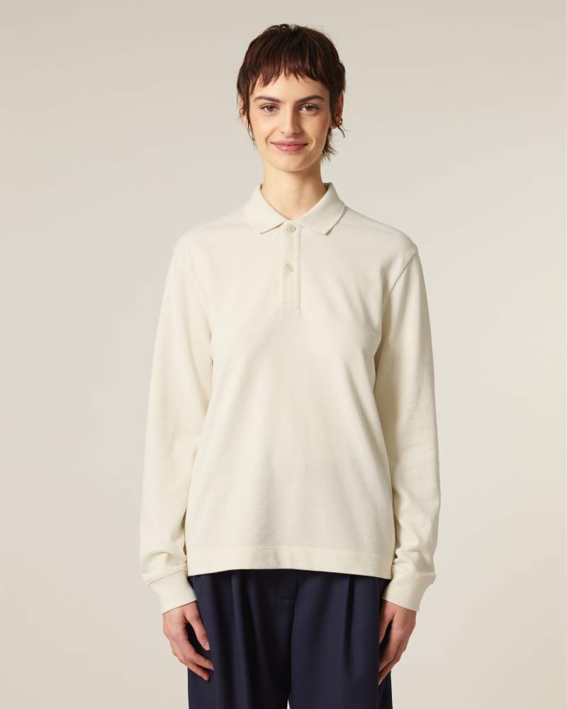 PREPSTER 2.0 LONG SLEEVE - NATURAL RAW - POLOS LONG SLEEVES - UNISEKS