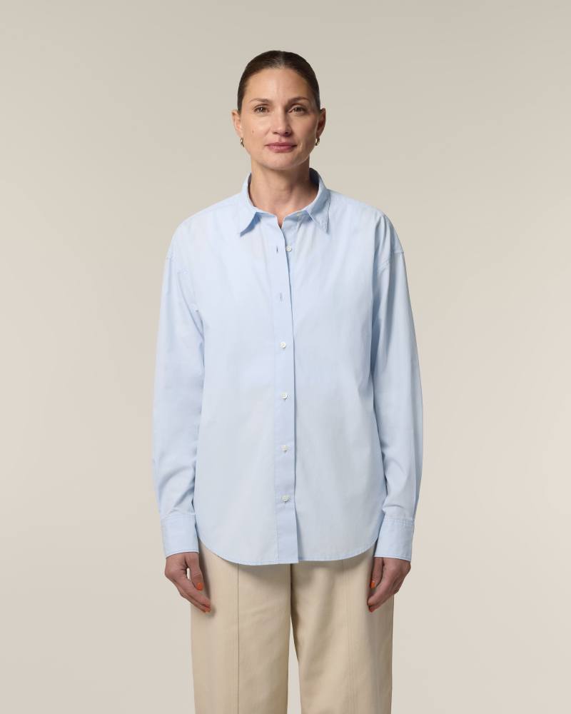 STELLA STYLER SHIRT - SUMMER BLUE - SHIRTS NON DENIM - FEMMES