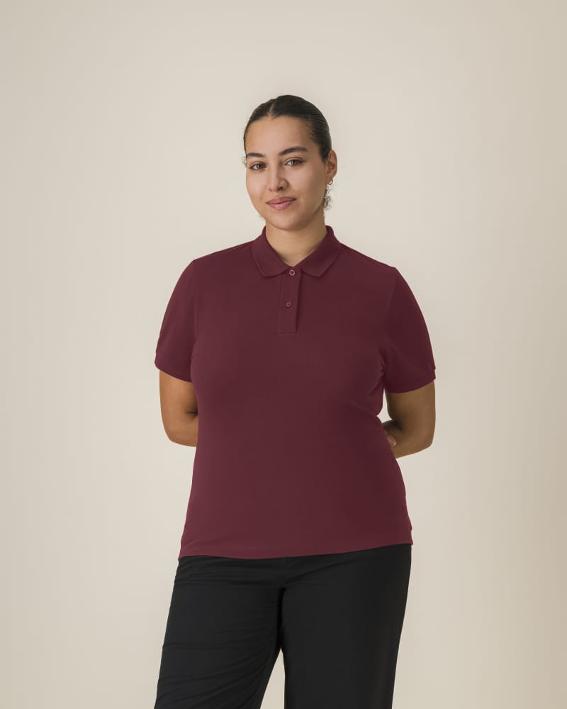 STELLA COASTER - BURGUNDY - POLOS SHORT SLEEVES - MUJERES