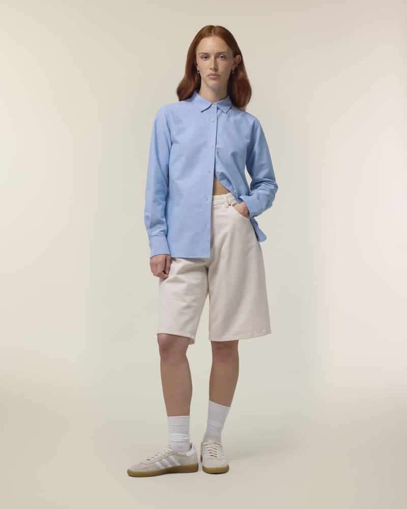 STELLA OXFORD SHIRT - BLUE OXFORD - SHIRTS NON DENIM - FEMMES