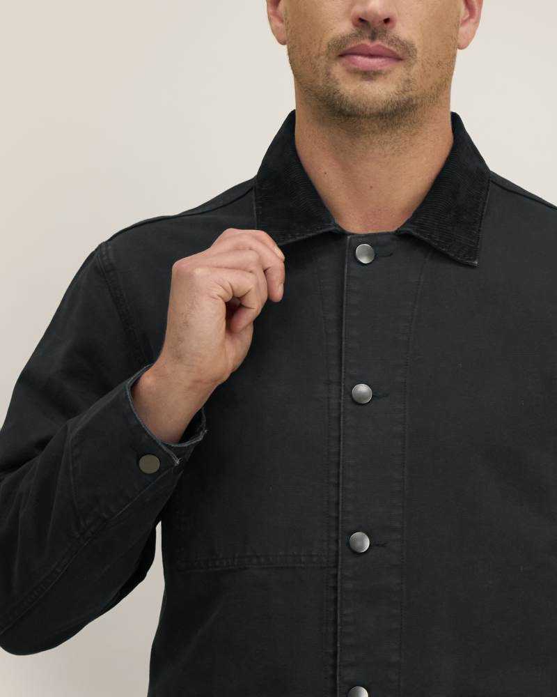 CHORE JACKET - G. DYED BLACK - JACKETS OVERSHIRT - UNISEKS
