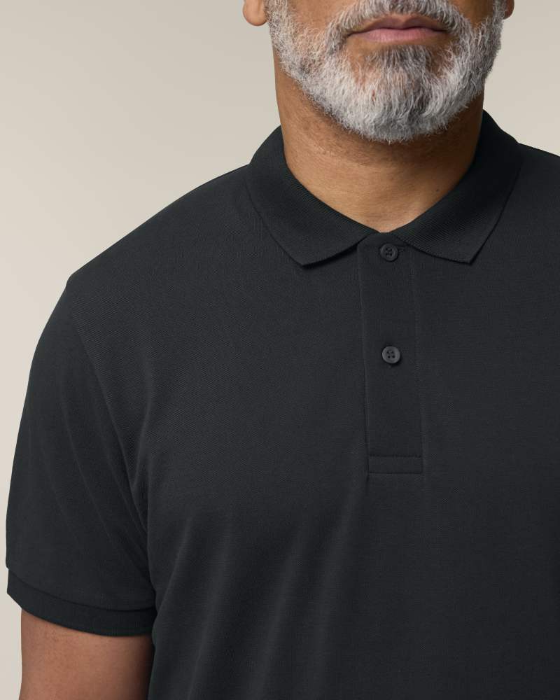 STANLEY COASTER - BLACK - POLOS SHORT SLEEVES - HOMMES