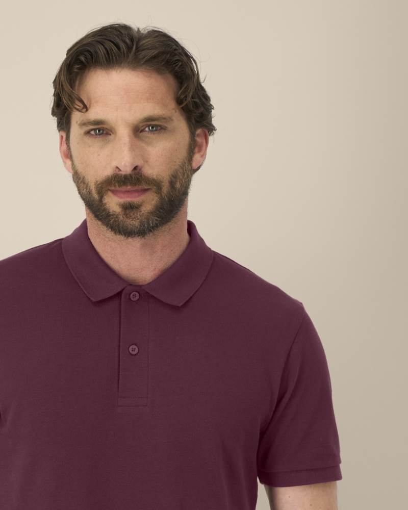 STANLEY COASTER - DEEP PLUM - POLOS SHORT SLEEVES - HOMMES