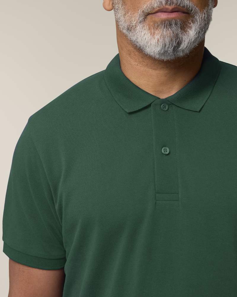 STANLEY COASTER - BOTTLE GREEN - POLOS SHORT SLEEVES - HOMMES
