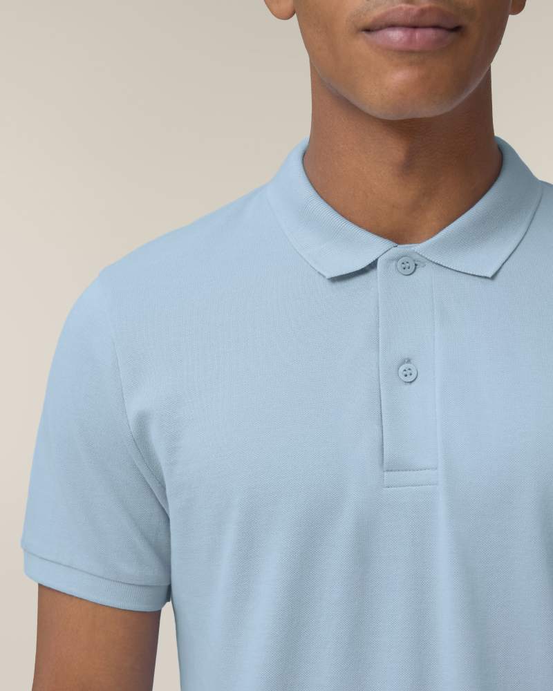 STANLEY COASTER - SKY BLUE - POLOS SHORT SLEEVES - HOMMES