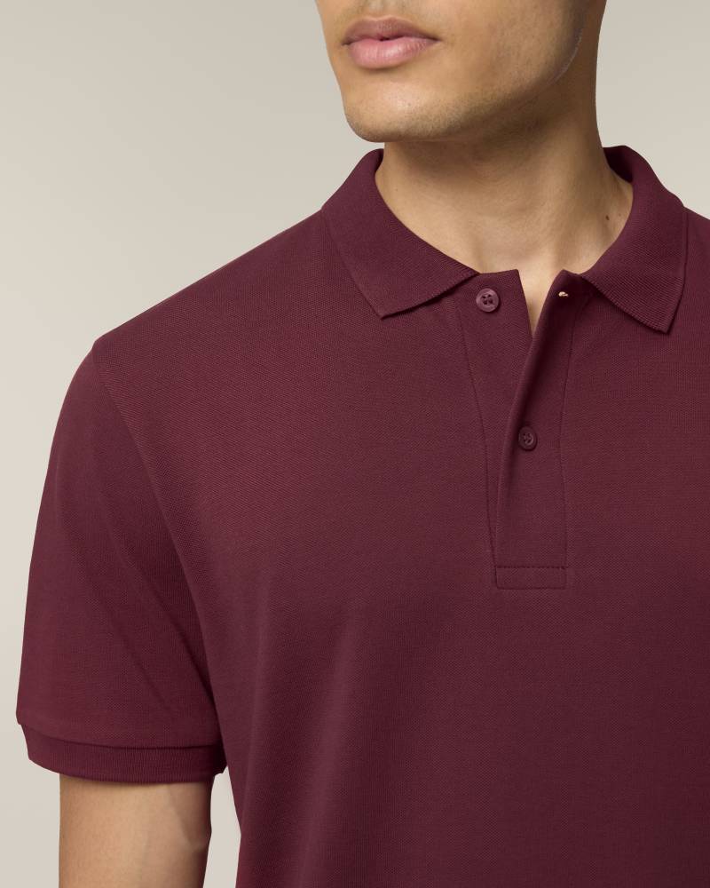 STANLEY COASTER - BURGUNDY - POLOS SHORT SLEEVES - HOMMES