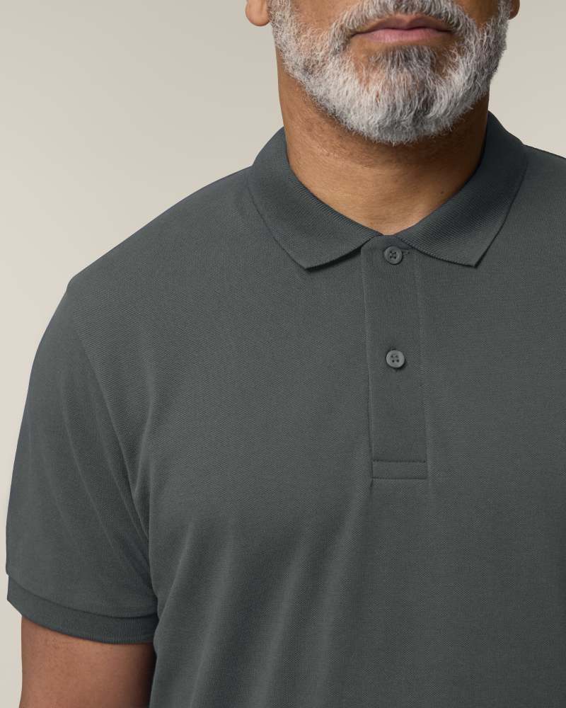STANLEY COASTER - ANTHRACITE - POLOS SHORT SLEEVES - HOMMES