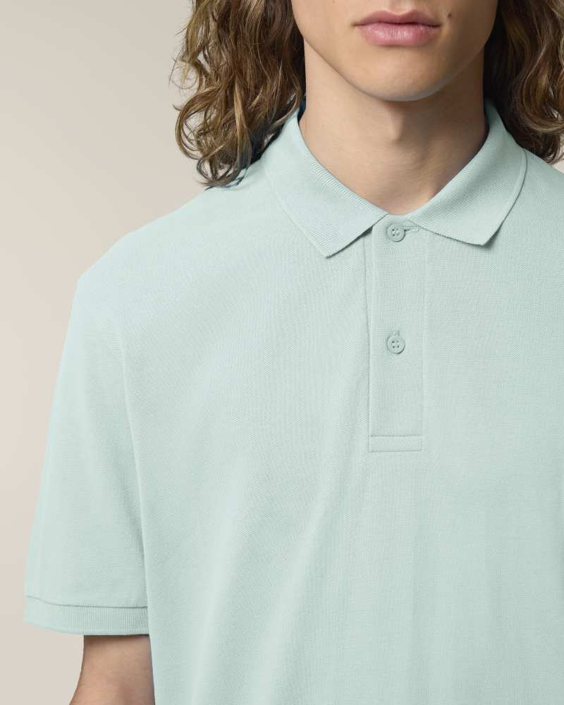 STANLEY COASTER - CARIBBEAN BLUE - POLOS SHORT SLEEVES - HOMMES