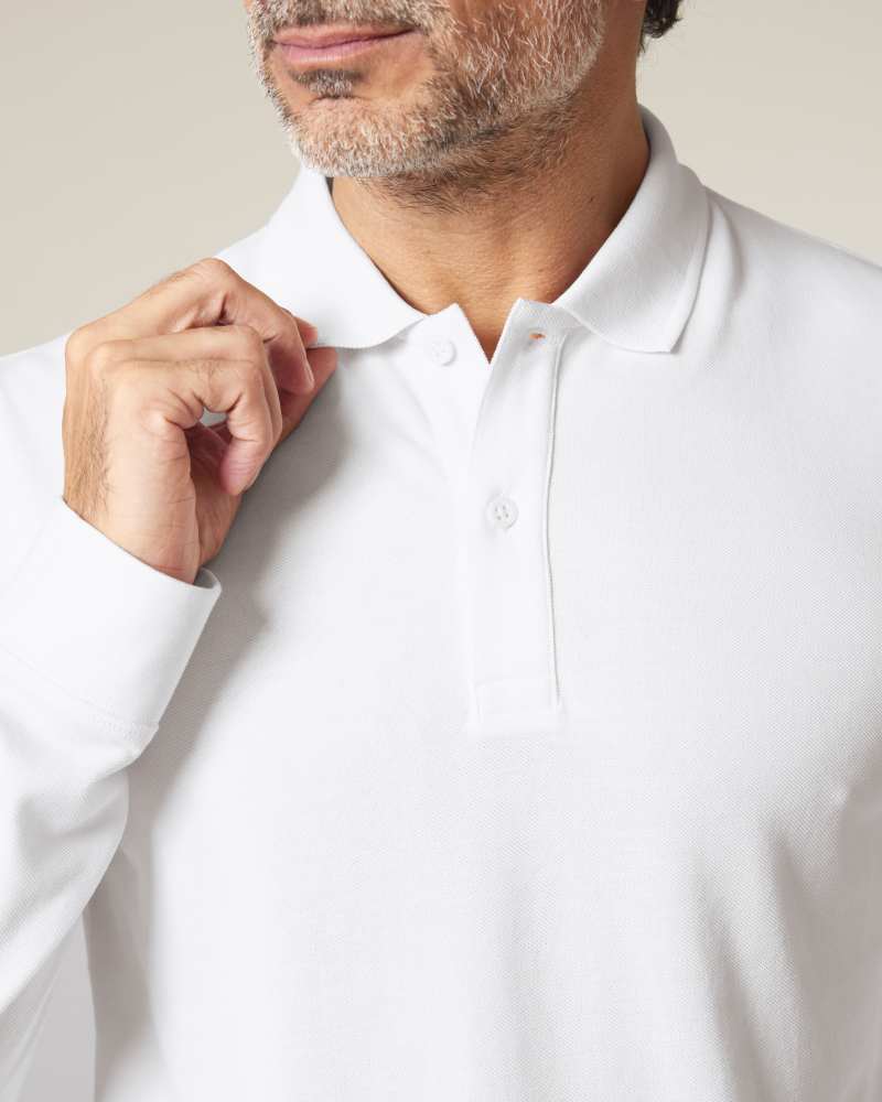 PREPSTER 2.0 LONG SLEEVE - WHITE - POLOS LONG SLEEVES - UNISEKS