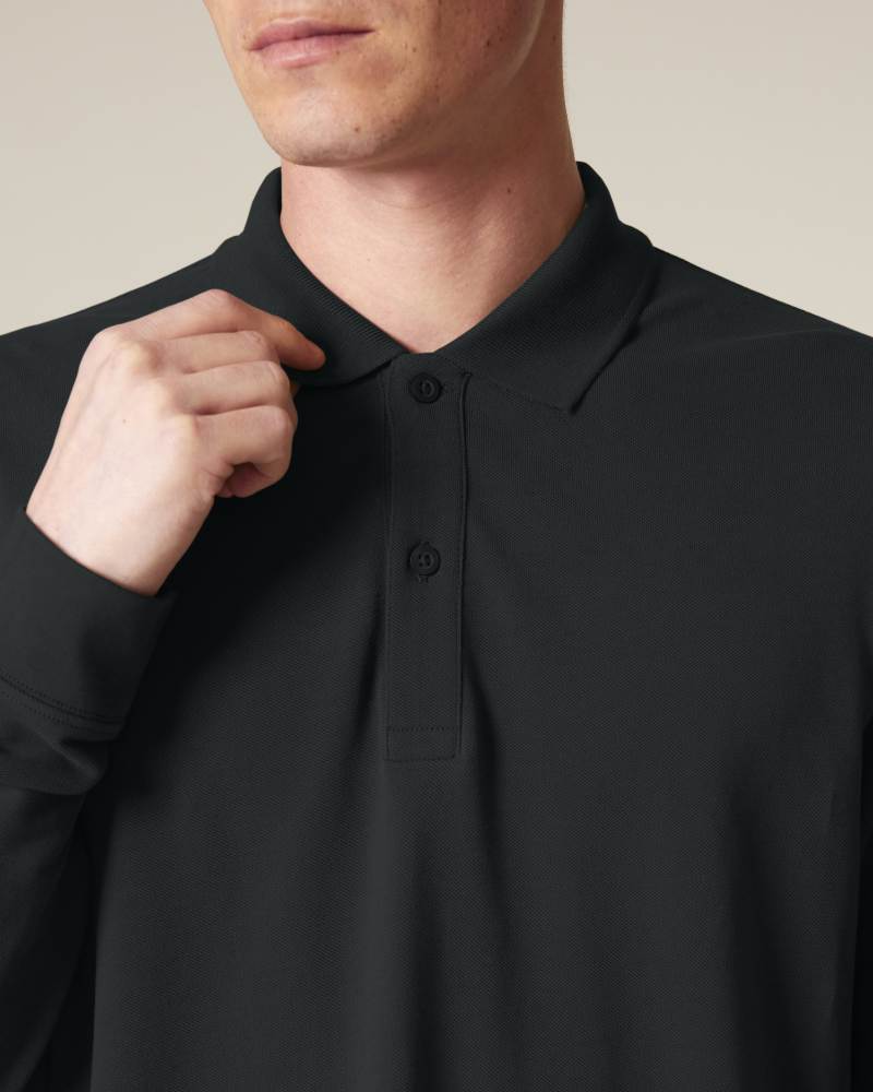 PREPSTER 2.0 LONG SLEEVE - BLACK - POLOS LONG SLEEVES - UNISEKS