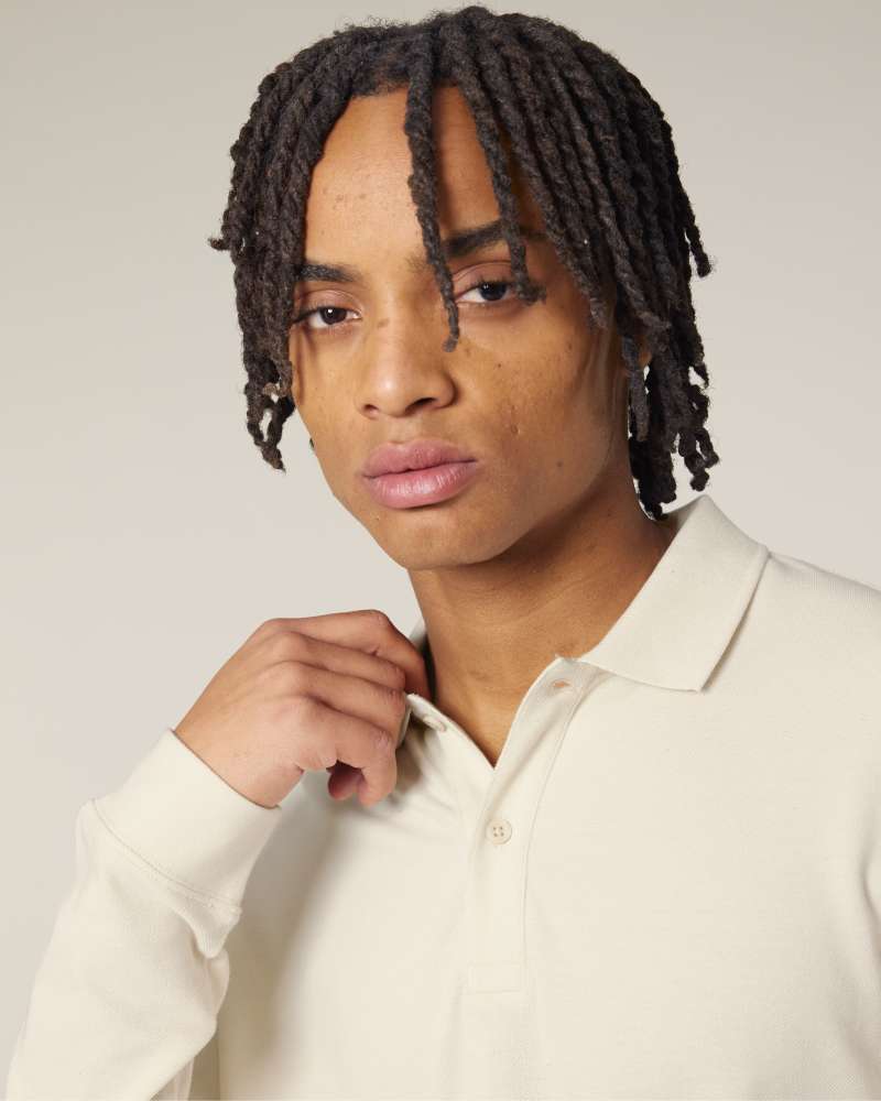 PREPSTER 2.0 LONG SLEEVE - NATURAL RAW - POLOS LONG SLEEVES - UNISEKS