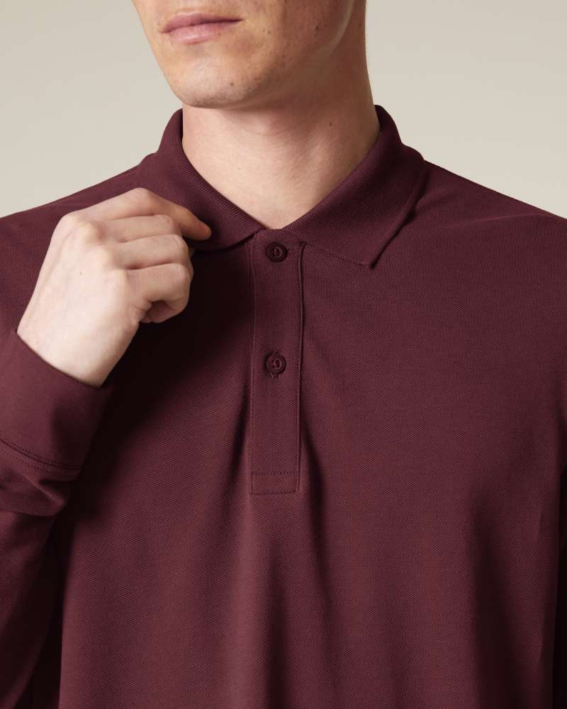PREPSTER 2.0 LONG SLEEVE - BURGUNDY - POLOS LONG SLEEVES - UNISEKS