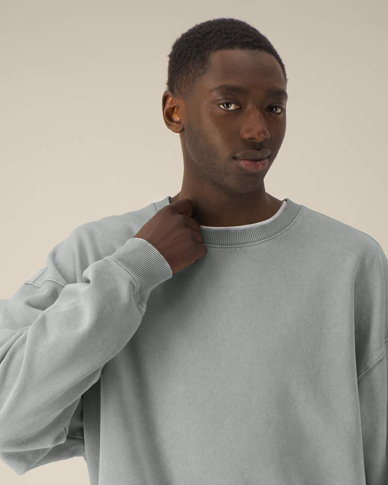 RADDER 2.0 VINTAGE - G. DYED MISTY GREY - SWEATSHIRTS CREWNECK - UNISEKS