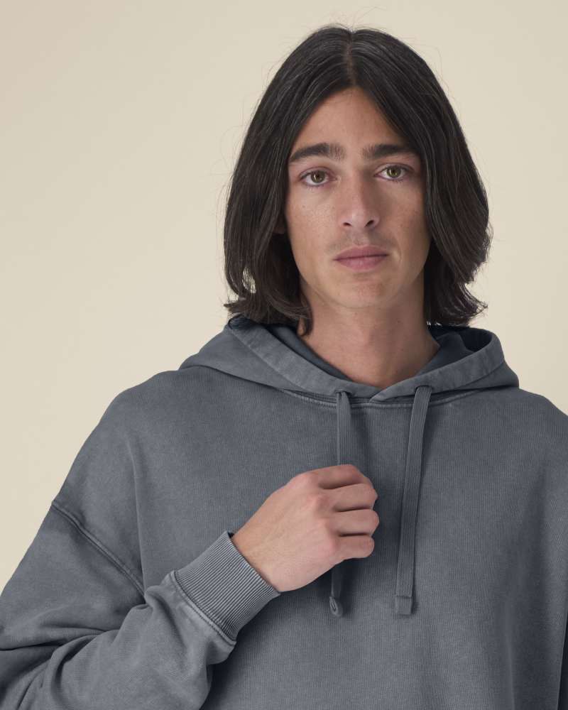 SLAMMER 2.0 VINTAGE - G. DYED ANTHRACITE - SWEATSHIRTS HOODIE - UNISEKS