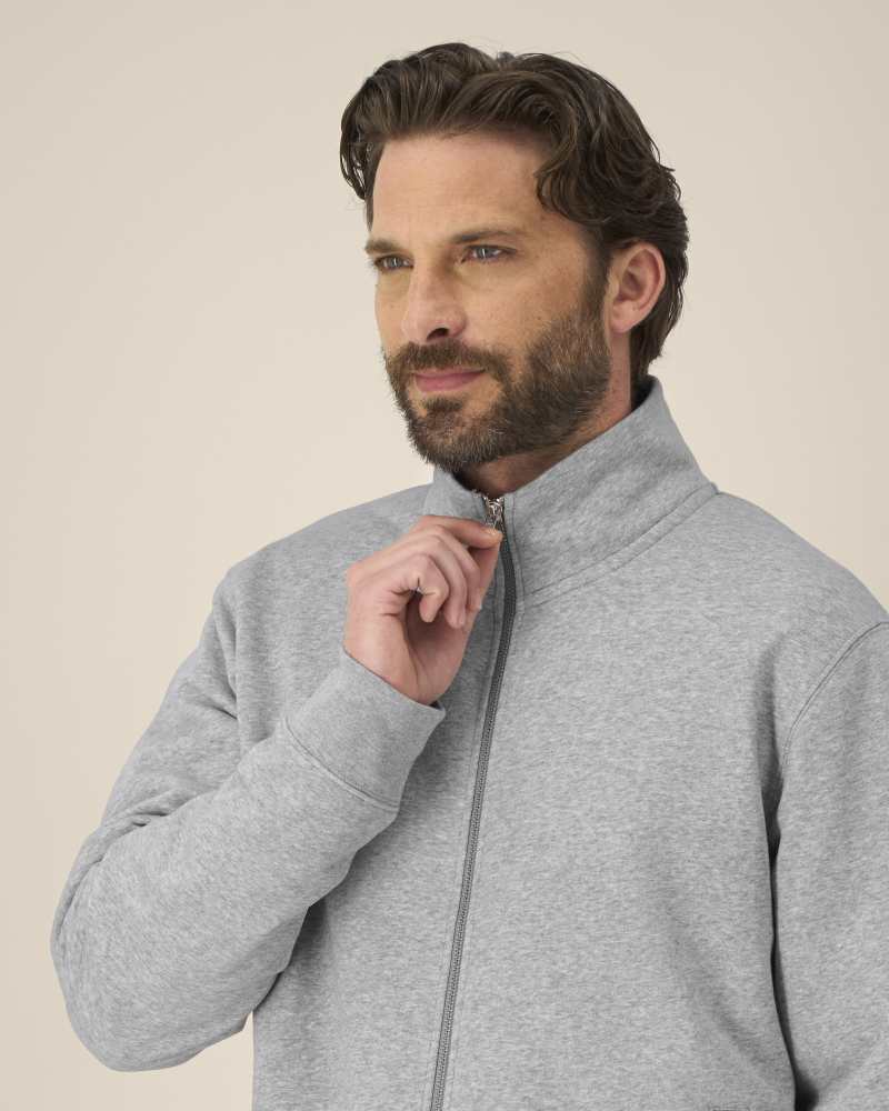 TRAILER 2.0 - HEATHER GREY - SWEATSHIRTS JACKET - UNISEX