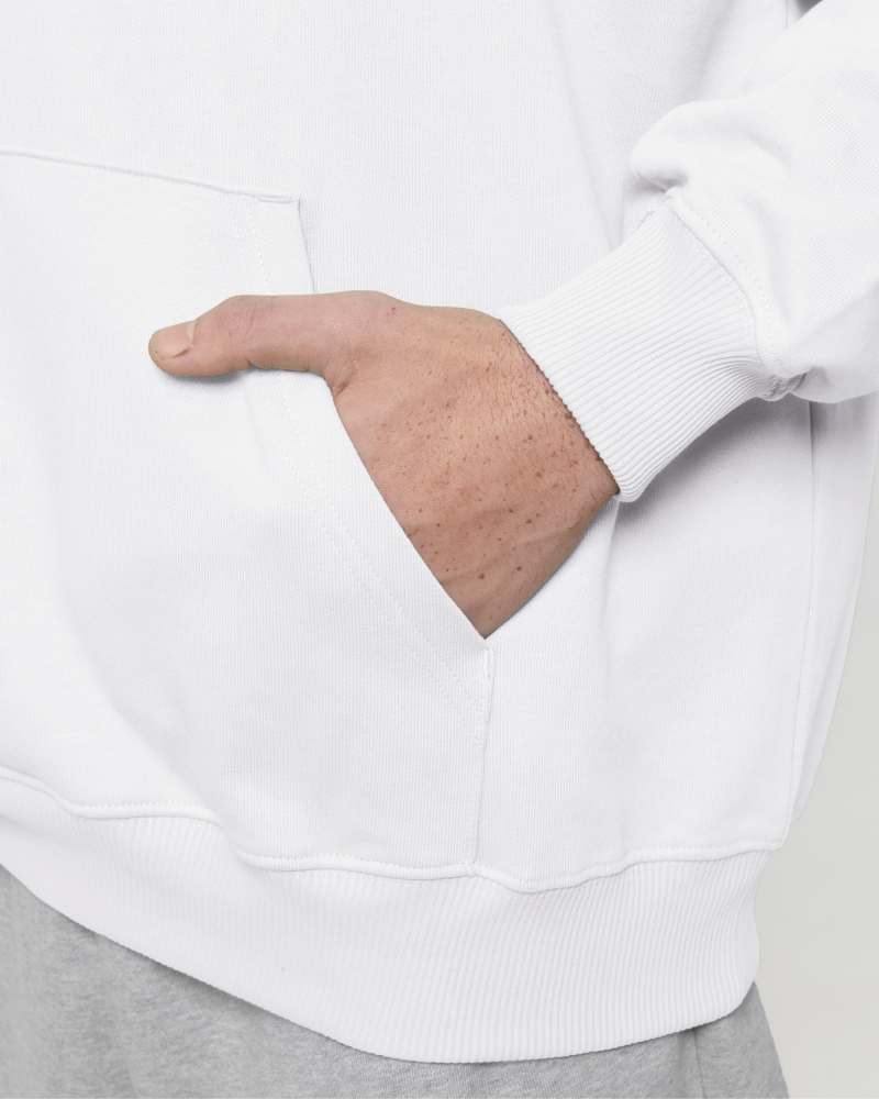 COOPER DRY - WHITE - SWEATSHIRTS HOODIE - UNISEXE