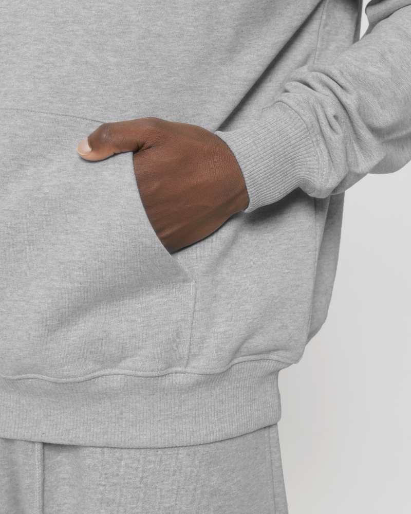 COOPER DRY - HEATHER GREY - SWEATSHIRTS HOODIE - UNISEXE