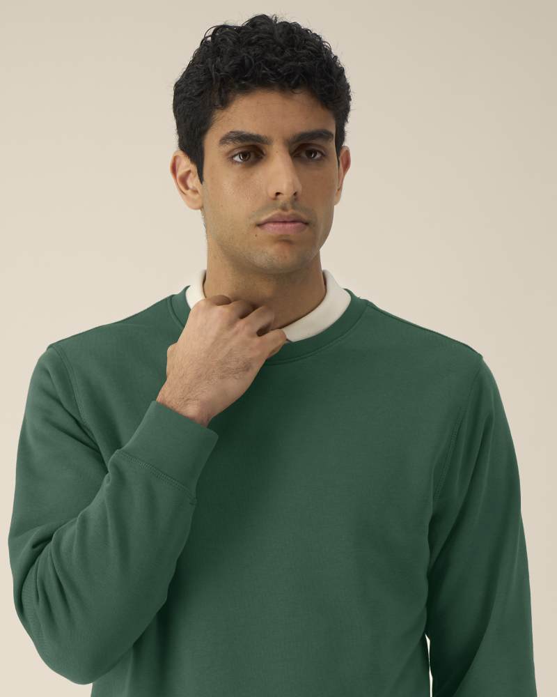 ROLLER - BOTTLE GREEN - SWEATSHIRTS CREWNECK - UNISEXE