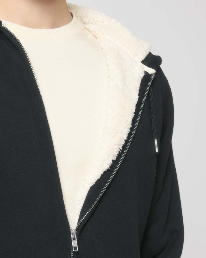 HYGGER SHERPA - BLACK - SWEATSHIRTS JACKET - UNISEX