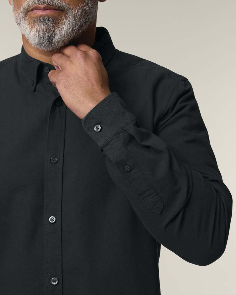 STANLEY OXFORD SHIRT - BLACK - SHIRTS NON DENIM - HOMMES