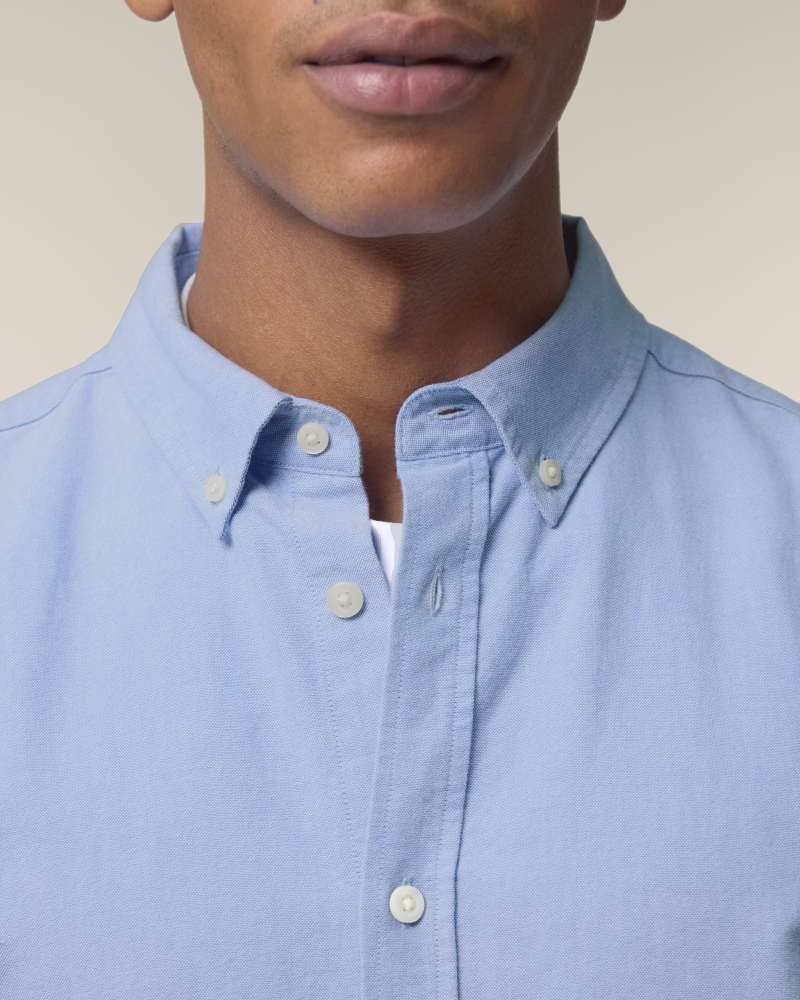 STANLEY OXFORD SHIRT - BLUE OXFORD - SHIRTS NON DENIM - HOMMES
