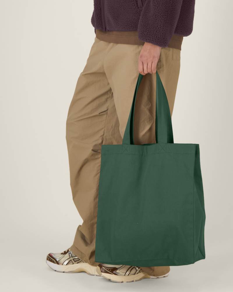 MID TOTE BAG - BOTTLE GREEN - BAGS TOTE - UNISEX
