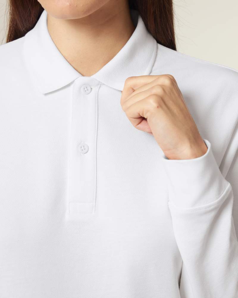 PREPSTER 2.0 LONG SLEEVE - WHITE - POLOS LONG SLEEVES - UNISEKS