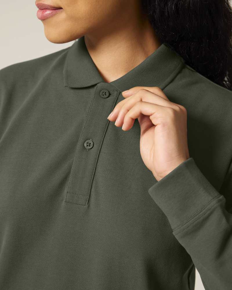 PREPSTER 2.0 LONG SLEEVE - KHAKI - POLOS LONG SLEEVES - UNISEKS