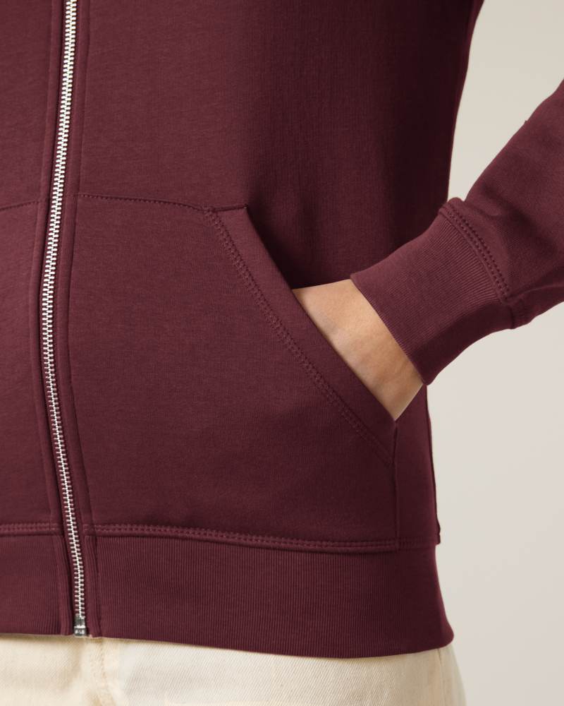 MIXER - BURGUNDY - SWEATSHIRTS JACKET - UNISEKS