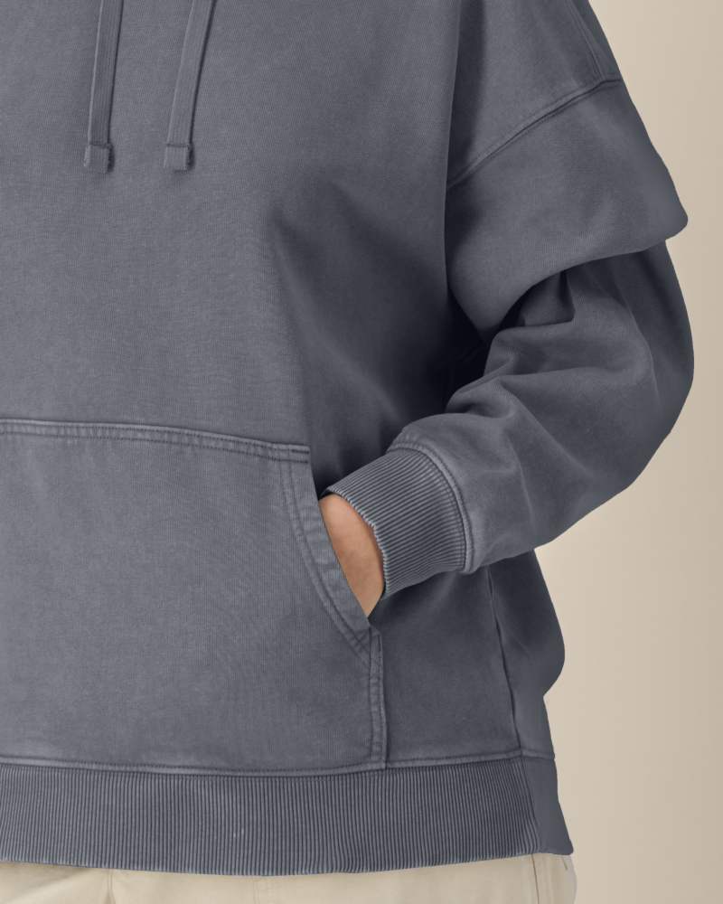 SLAMMER 2.0 VINTAGE - G. DYED ANTHRACITE - SWEATSHIRTS HOODIE - UNISEKS