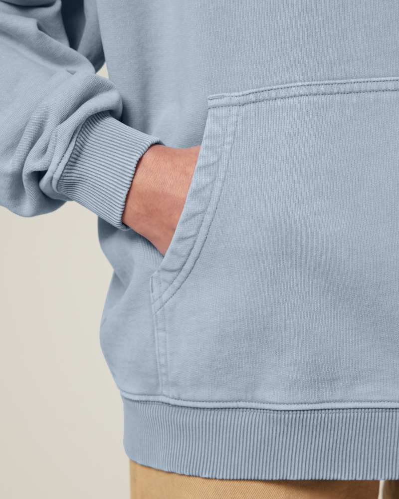 SLAMMER 2.0 VINTAGE - G. DYED BLUE STONE - SWEATSHIRTS HOODIE - UNISEKS