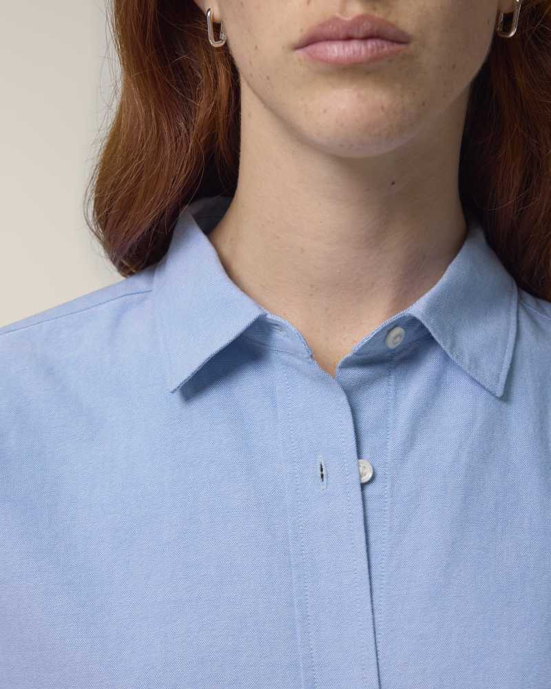 STELLA OXFORD SHIRT - BLUE OXFORD - SHIRTS NON DENIM - FEMMES