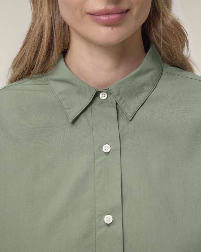 STELLA STYLER SHIRT - SOFT KHAKI - SHIRTS NON DENIM - FEMMES