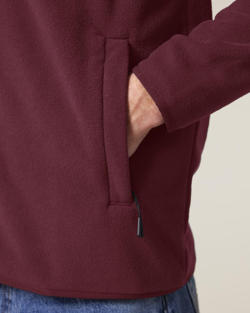 STANLEY GUIDER - BURGUNDY - JACKETS FLEECE - HOMMES