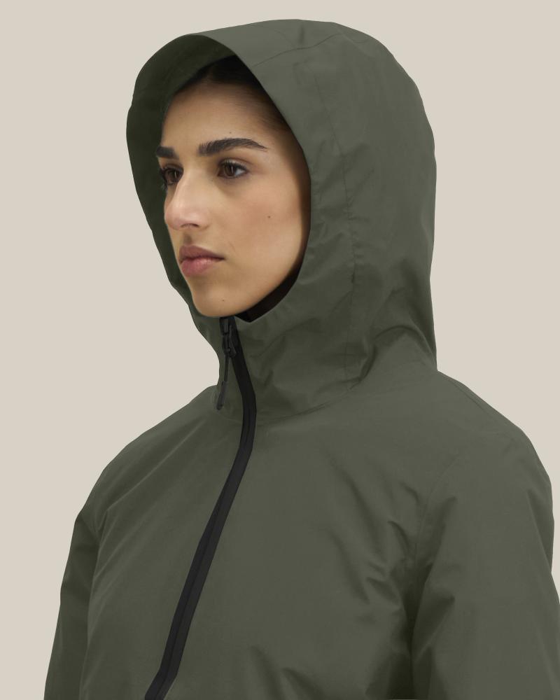 STELLA STORMER - KHAKI - JACKETS WATERPROOF - MUJERES