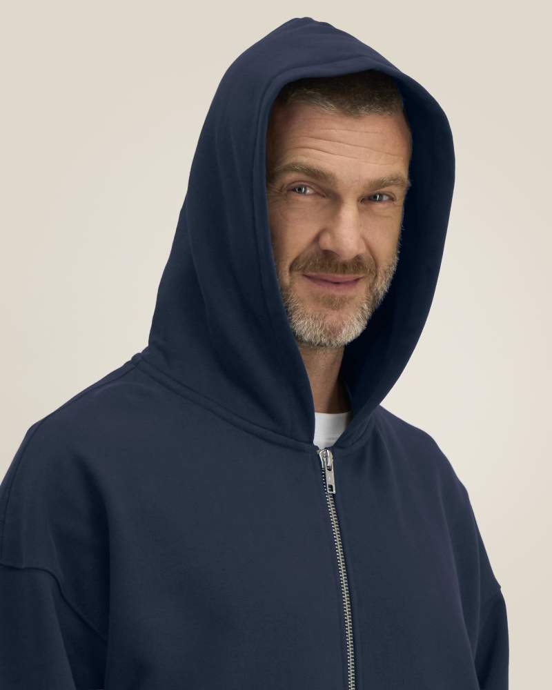 FRONTER - FRENCH NAVY - SWEATSHIRTS HOODIE - UNISEXE