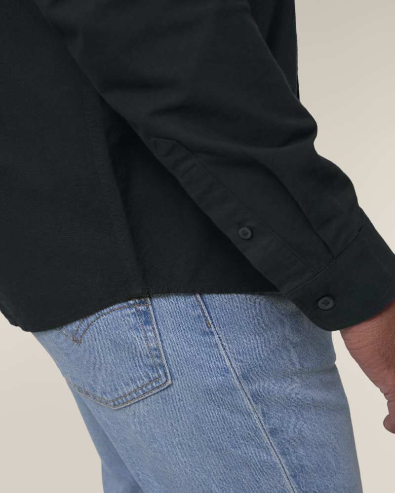 STANLEY OXFORD SHIRT - BLACK - SHIRTS NON DENIM - HOMMES