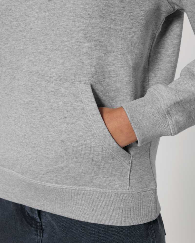 DRUMMER 2.0 - HEATHER GREY - SWEATSHIRTS HOODIE - UNISEXE