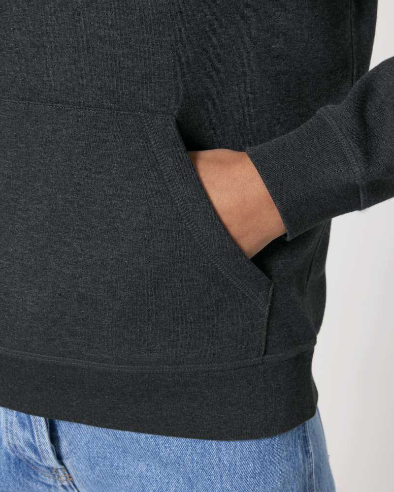 DRUMMER 2.0 - DARK HEATHER GREY - SWEATSHIRTS HOODIE - UNISEXE