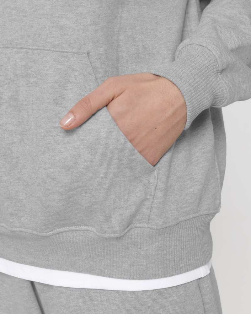 COOPER DRY - HEATHER GREY - SWEATSHIRTS HOODIE - UNISEXE