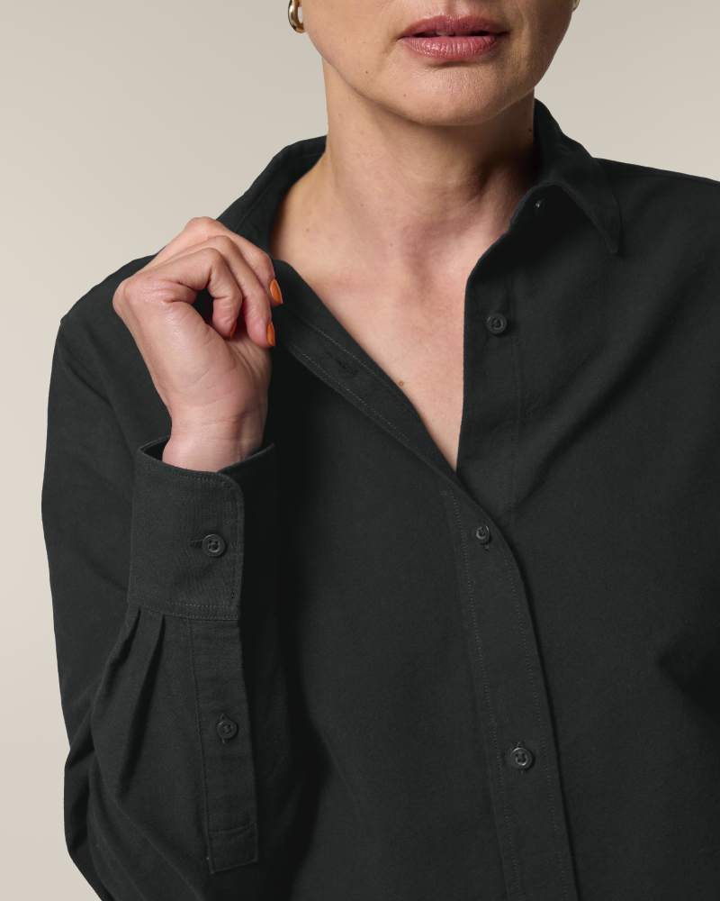 STELLA OXFORD SHIRT - BLACK - SHIRTS NON DENIM - FEMMES