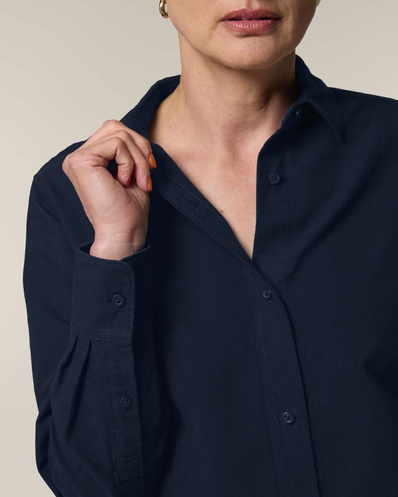 STELLA OXFORD SHIRT - FRENCH NAVY - SHIRTS NON DENIM - FEMMES