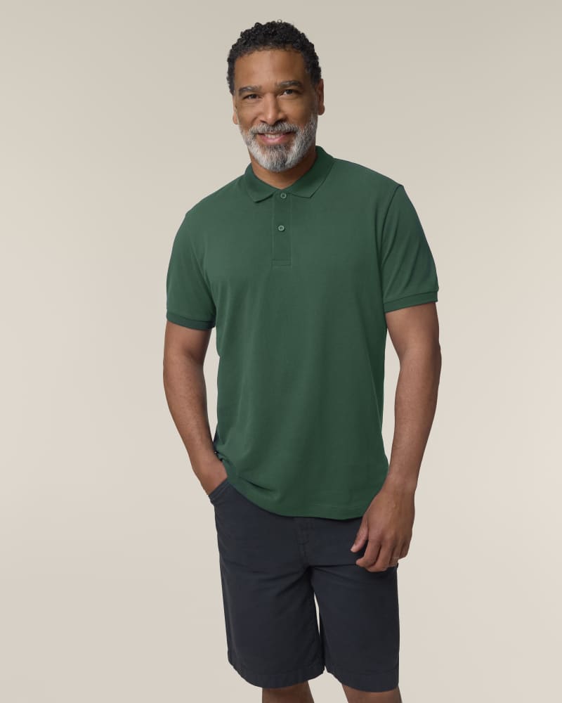 STANLEY COASTER - BOTTLE GREEN - POLOS SHORT SLEEVES - HOMMES